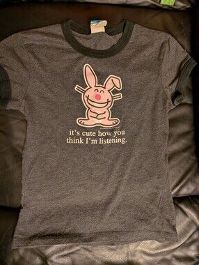 Happy Bunny Y2K Funny T‑Shirt